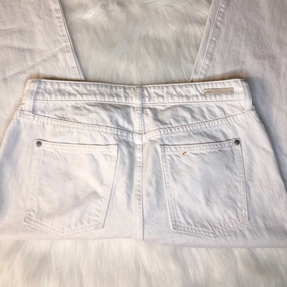 Anthropologie Hyphen Frayed White Jeans - Picture 4 of 6
